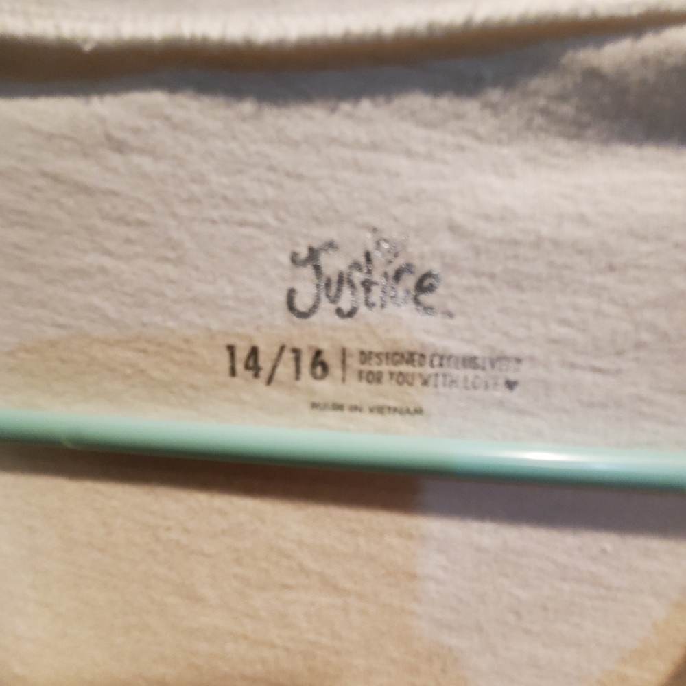 Justice, Girls size 14/16, Tee, Besties Come In All Shapes & Sizes,Perfect Shape - Picture 3 of 5